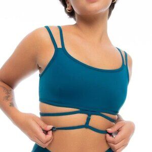 Like New Nona perkasa Moon Flower Sports Bra - Size S, Zenith Blue